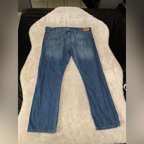 Polo Ralph Lauren Jeans‎ Mens 38x30 Varick Slim Straight Blue Medium Wash Denim - Picture 3 of 9